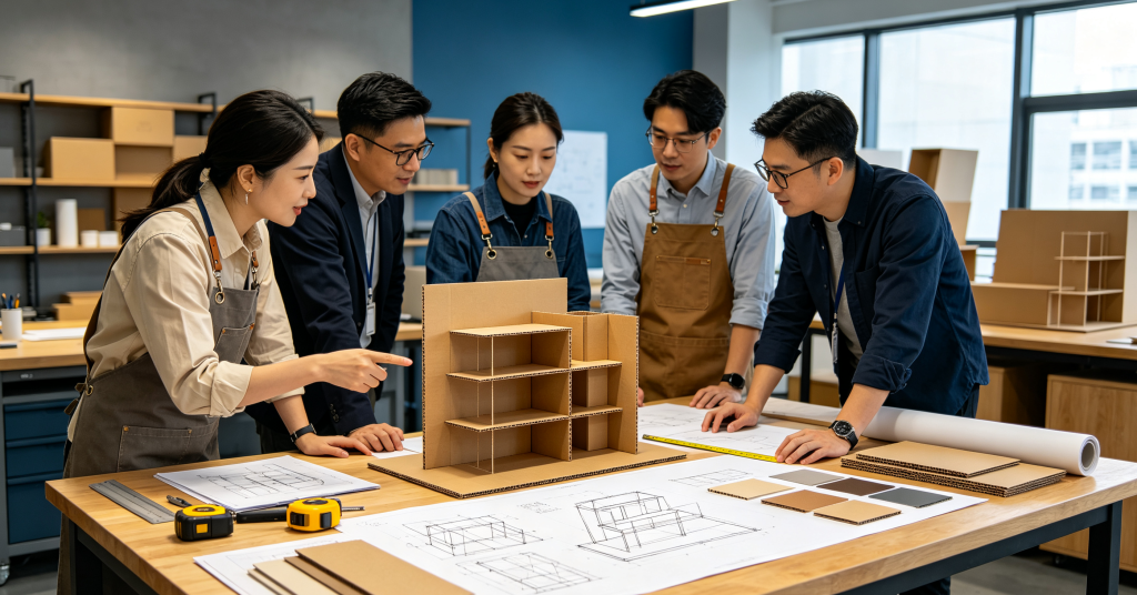Retail display engineering before production