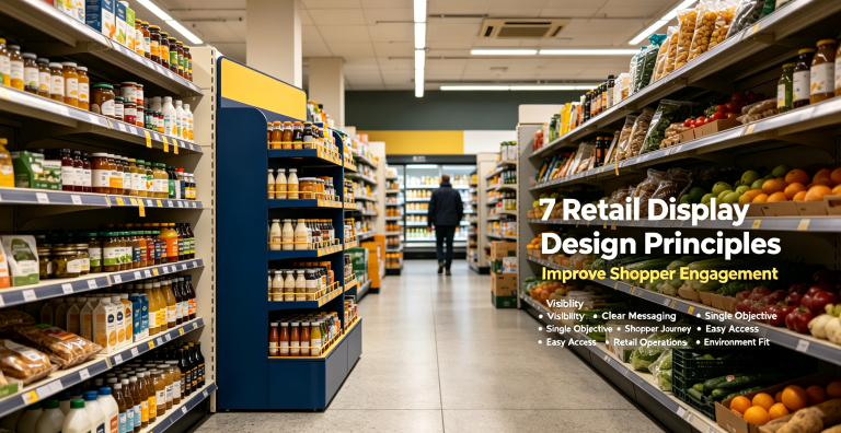 Retail display design principles for shopper engagement